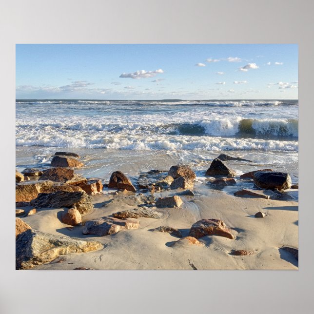 Photo of Atlantic Ocean Waves Poster (Front)