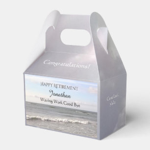 Photo of Atlantic Ocean Waves Retirement Funny Favor Box