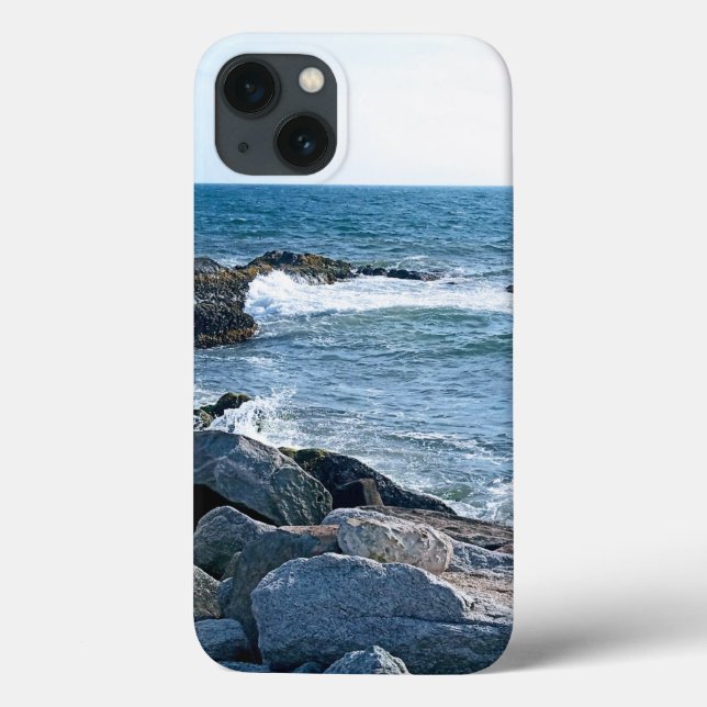 Photo of Atlantic Ocean with Crashing Waves Case-Mate iPhone Case (Back)