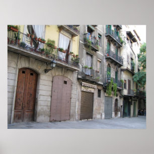 Photo of Barcelona, Barri Gòtic (Gothic Quarter) Poster
