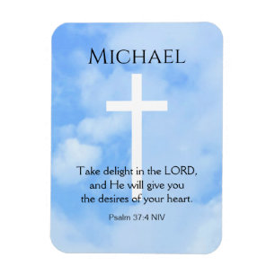 Photo of Blue Sky Success Bible Verse Christian Magnet
