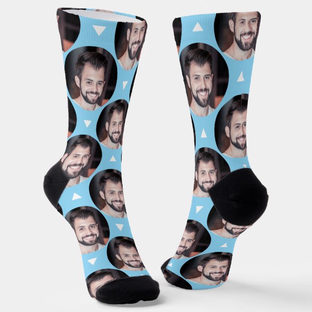  Photo of Boyfriend for Girlfriend Light Blue Socks (Angled)