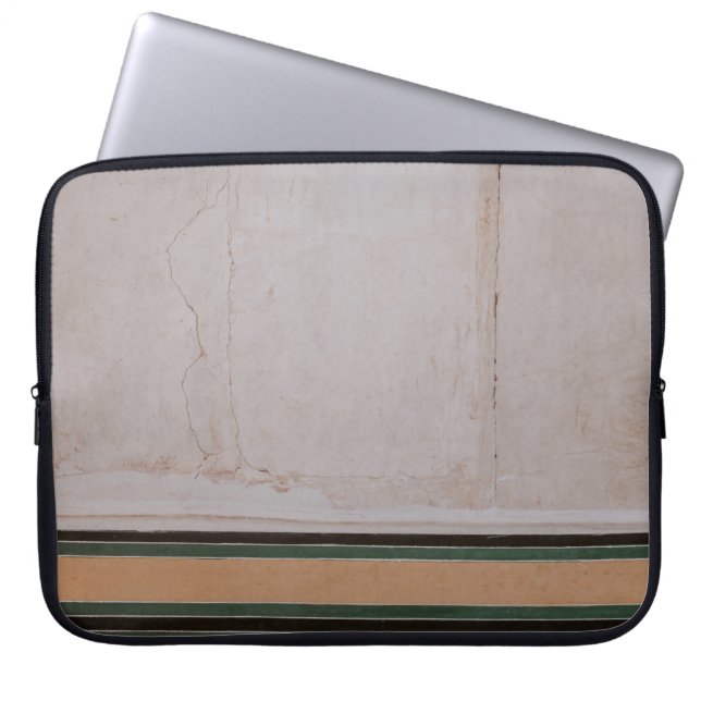 Photo of brown concrete pavement laptop sleeve (Front)