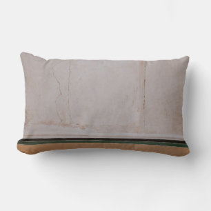 Photo of brown concrete pavement lumbar pillow