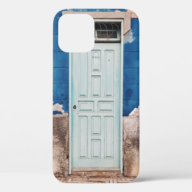 PHOTO OF BUILDING WITH WHITE WOODEN DOOR Case-Mate iPhone CASE (Back)