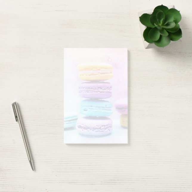 Photo of Colourful Delicious Macarons Post-it Notes (Office)