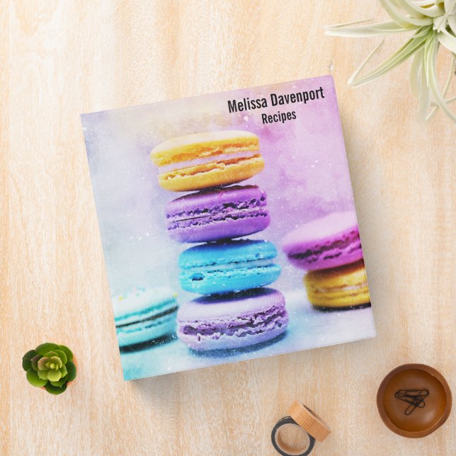 Photo of Colourful Macarons Binder (In Situ)