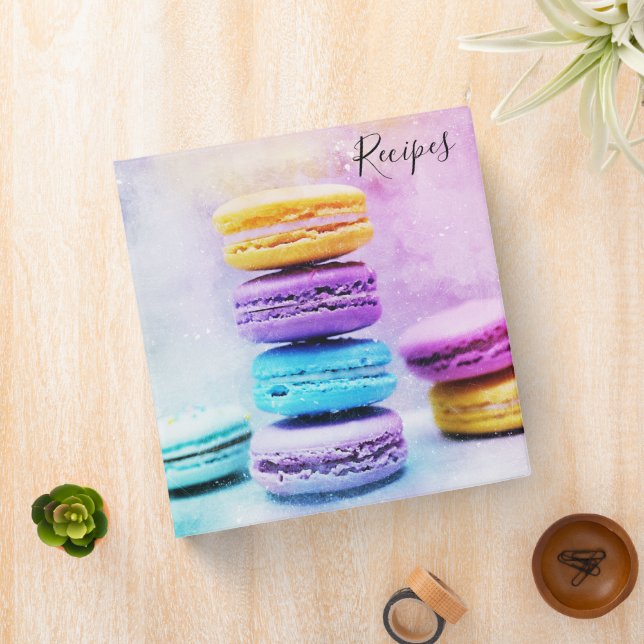 Photo of Colourful Macarons Recipe Binder (In Situ)