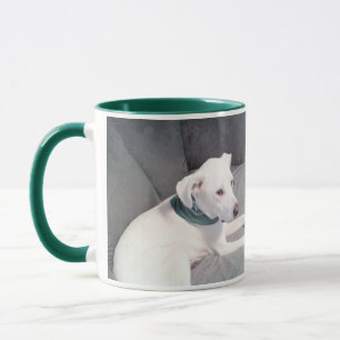Photo of Cute Labrador Retriever Mix Puppy Green Mug
