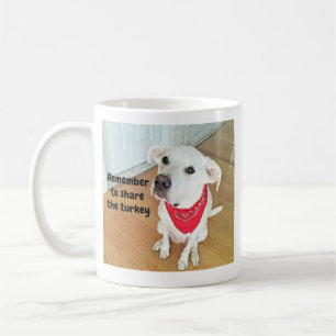 Photo of Cute Pup Dog With Funny Ears Sticking Out Coffee Mug