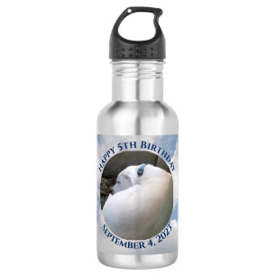 Photo of Cute Puppy Dog Sleeping Blue 5th Birthday 532 Ml Water Bottle