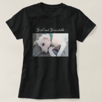 Photo of Cute White Puppy Dog St. Patrick's Day T-