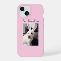 Photo of Dog Wearing Bunny Ears Best Mom Ever Pink