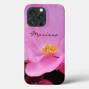 Photo of Elegant Pink Flower Name iPhone 13 Pro Case