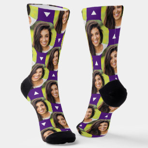 Photo of Girlfriend for Boyfriend Fun Purple Socks