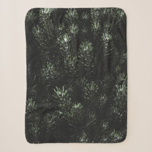 Photo of green fir plant sherpa blanket