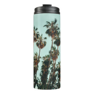 Photo of green palm trees thermal tumbler