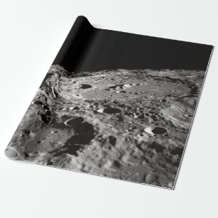 PHOTO OF MOON SURFACE WRAPPING PAPER