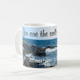 Photo of Ocean Salt of the Earth Bible Verse Coffee Mug