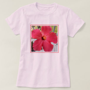 Photo of Pink Beautiful Hibiscus Flower T-Shirt