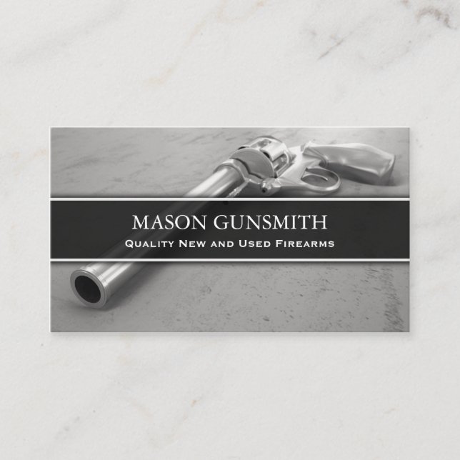Photo of Pistol - Gunsmith - Business Card (Front)
