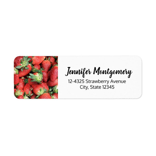 Photo of Red Juicy Strawberries (Front)