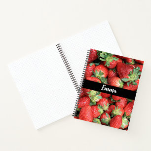 Photo of Red Juicy Strawberries Notebook