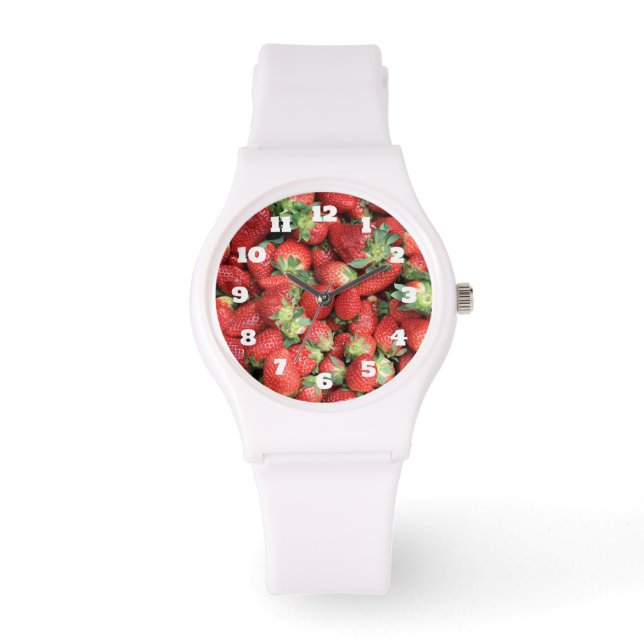 Photo of Red Juicy Strawberries Watch (Front)