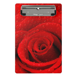 Photo of Red Rose Background Mini Clipboard