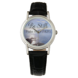 Photo of Still Blue Ocean Bible Verse Christian Watch