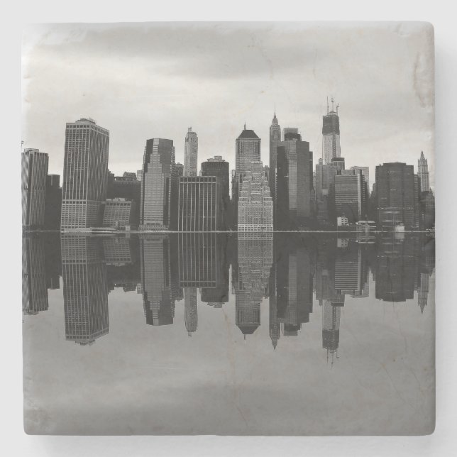 Photo of the New York City Skyline Landscape Stone Coaster (Front)
