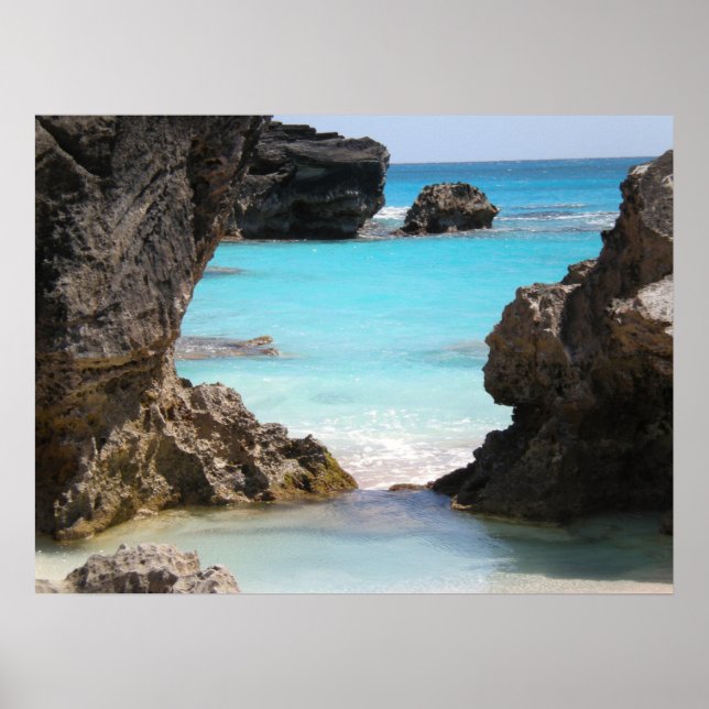 Photo of Tropical Island Coast & Sea Poster (Front)