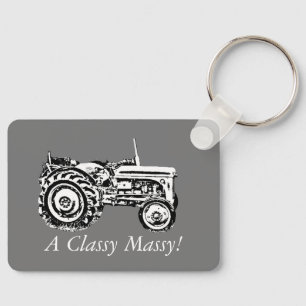 photo of vintage Gray massey fergison tractor Keychain