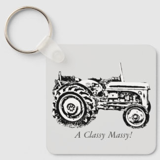 photo of vintage Grey massey fergison tractor Keyc Keychain