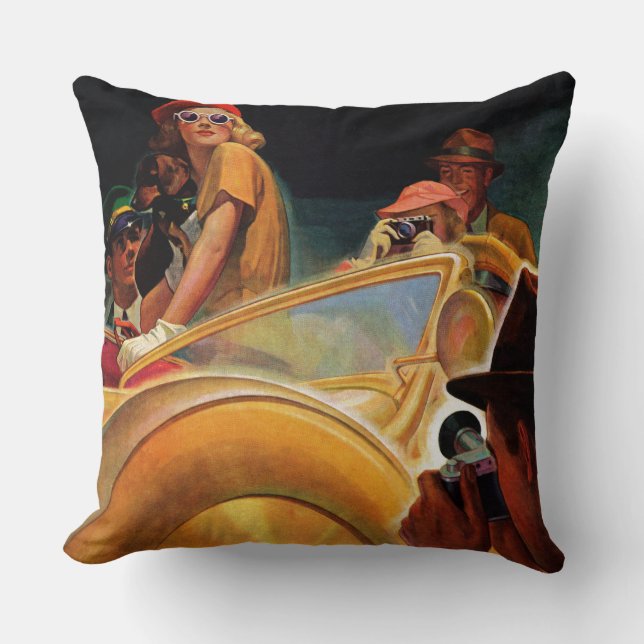 Photo Opportunity Throw Pillow (Front)