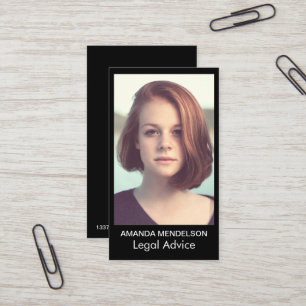 Photo or logo edit colours business card