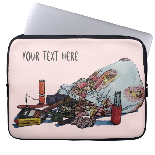 photo originale de vie morte du sac maquillage vin (Devant)