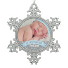 Photo Ornament | Baby Boy First Christmas