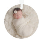 Photo Ornament | Baby Girl First Christmas