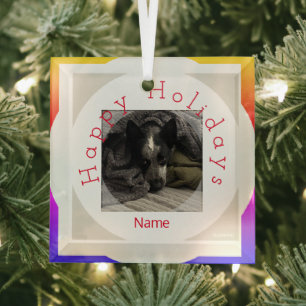 Photo ornament in glass HAMbyWG