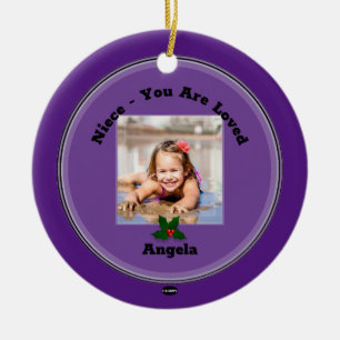 Photo Ornament with Mistletoe HAMbWG