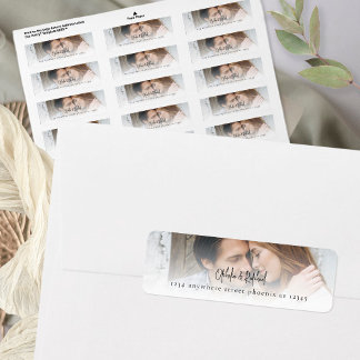 Photo Overlay Modern Script Retourner l'adresse Ma