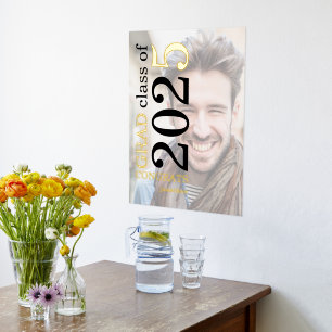 Photo Overlay Name Congrats Grad 2024 Graduation  Foil Prints