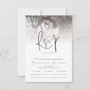 Photo Overlay QR Repas Choix de mariage RSVP
