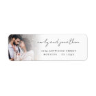 Photo Overlay Return Name Address Wedding