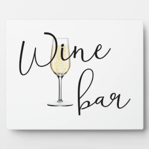 Photo Panneau mariage de bar à vin Plaque de table avec 