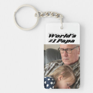 Photo Papa avec texte noir