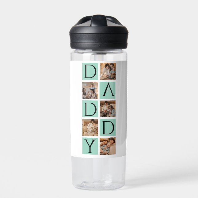 Photo papa personnalisée Collage Bouteille d'eau (Extérieur)