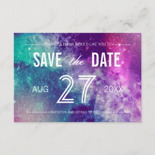 Photo Pastel Galaxy Enregistrer les cartes de date
