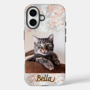 Photo Pastel Grey Rose Gold Case-Mate iPhone Case